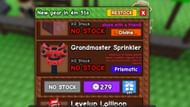 The Grandmaster Sprinkler in the Gear Shop (Image via Roblox)